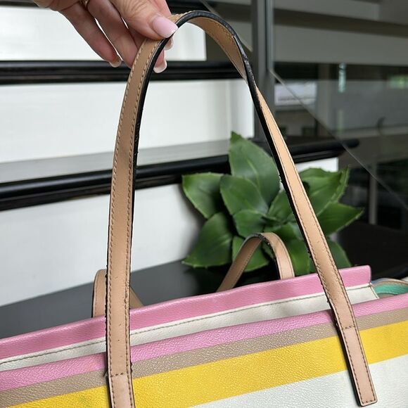 Kate Spade Kaylie Baby Bag Grove Street Printed Dunestripe travel business - Picture 9 of 14